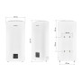Бойлер Плоский Mixxus EWH-10100 FLAT DRY 100 л сухие ТЭНы 2 кВт 