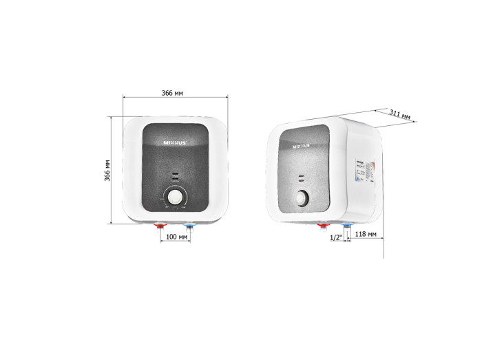 Водонагреватель Mixxus EWH-0515 Small Over 15 л над мойкой 1,5 кВт 