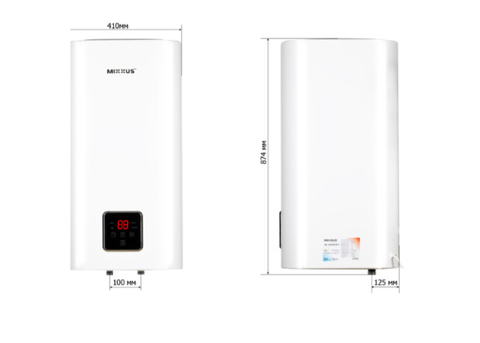 Бойлер "Квадрат" Mixxus EWH-13080 CUBE WET(V) 80 л мокрые ТЭНы 2 кВт 