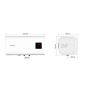 Бойлер "Квадрат" Mixxus EWH-14100 CUBE WET(H) 100 л мокрые ТЭНы 2 кВт 