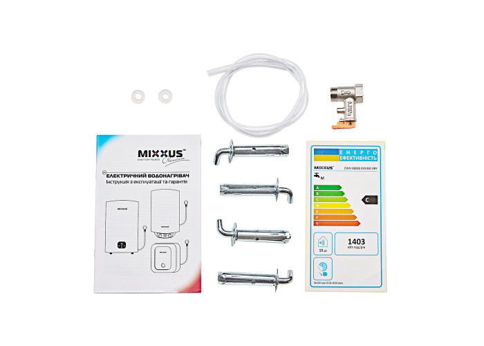 Бойлер Mixxus EWH-08050 ROUND DRY 50 л сухие ТЭНы 2 кВт 