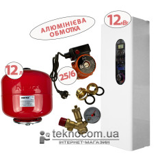 Комплект електрокотла Neon Classic 12 кВт + насос 25/6 (алюм.) + бачок 12 л + група безпеки Комплект електрокотла Neon Classic 12 кВт + насос 25/6 (алюм.) + бачок 12 л + група безпеки