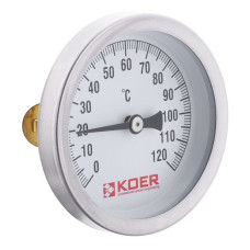 Термометр накладний з пружиною KOER KT.672A D=63мм (KR2897)