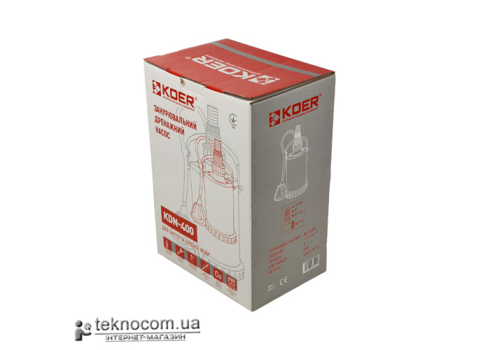 Дренажний насос Koer KDN-400 нерж.сталь