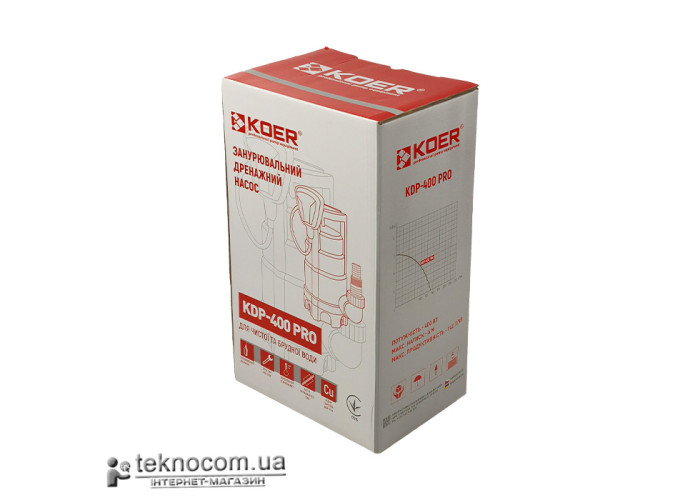 Дренажный насос Koer KDP 400 PRO