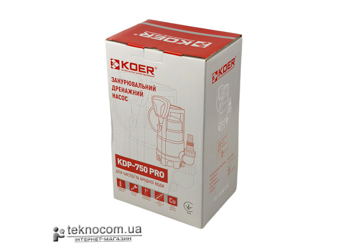 Дренажный насос Koer KDP 750 PRO