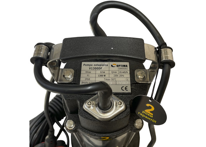 Фекальний насос Optima V 1300 DF 1,3 кВт 2" з ножем