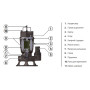 Фекальный насос Koer WQD 20-15-1.5 FREZA 2"