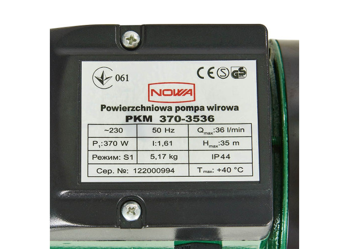 Поверхневий вихровий насос NOWA PKM 370-3536