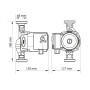 Циркуляционный насос KOER KP.GRS-25/6-180 с гайками