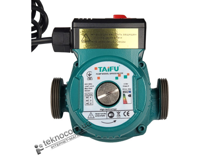 Циркуляційний насос Taifu GRS-25/40/130 з гайками