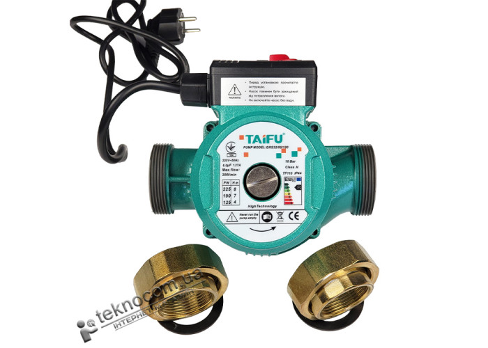 Циркуляційний насос Taifu GRS-32/80/180 з гайками