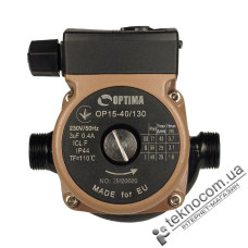 Циркуляційний насос Optima OP15-40/130 з гайками
