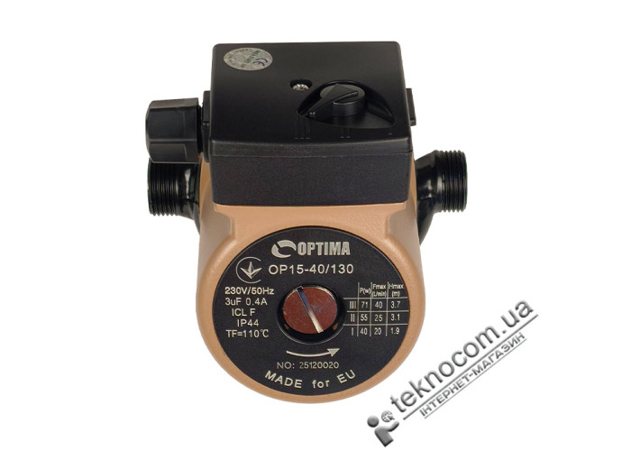 Циркуляційний насос Optima OP15-40/130 з гайками