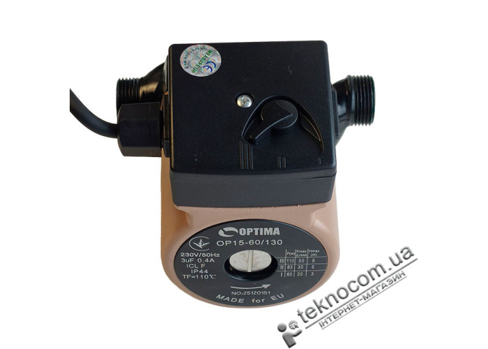 Циркуляційний насос Optima OP15-60/130 з гайками
