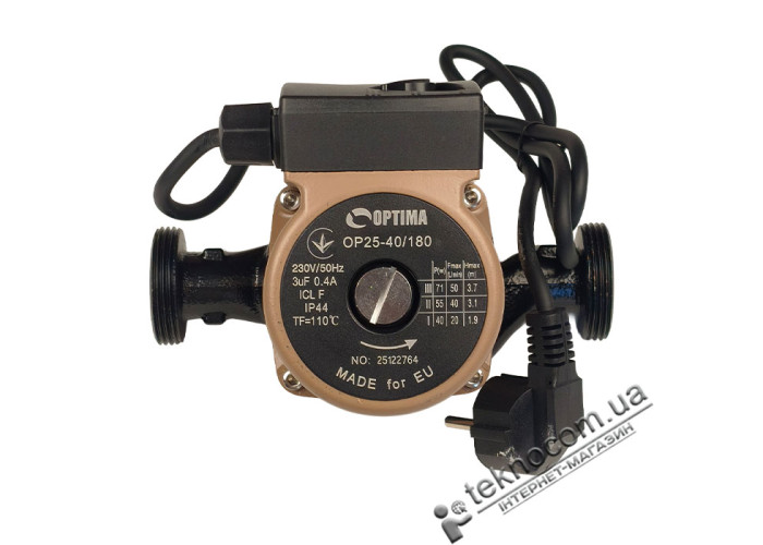 Циркуляційний насос Optima OP25-40/180 з гайками
