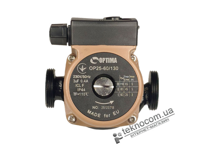Циркуляционный насос Optima OP25-60/130 с гайками