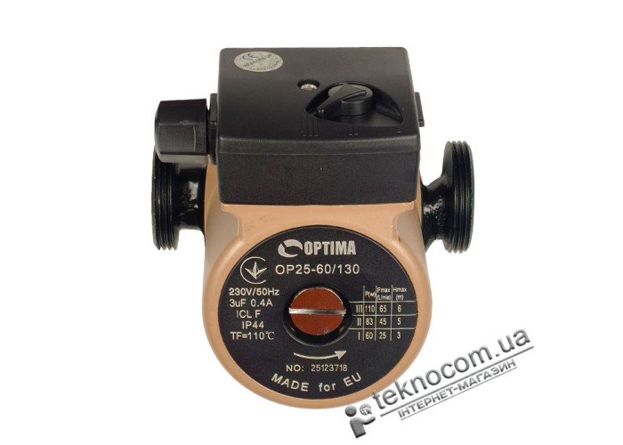 Циркуляционный насос Optima OP25-60/130 с гайками