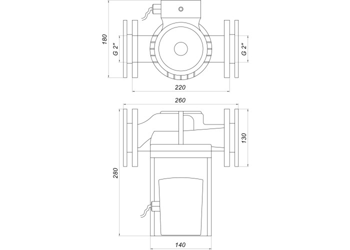 Циркуляційний насос Optima OP50-180/245 фланцевий
