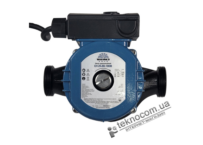 Циркуляційний насос VITALS AQUA CH 25.80.180B з кабелем та гайками