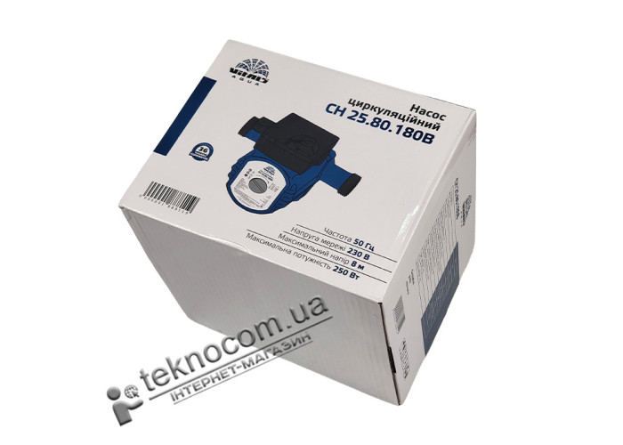 Циркуляційний насос VITALS AQUA CH 25.80.180B з кабелем та гайками